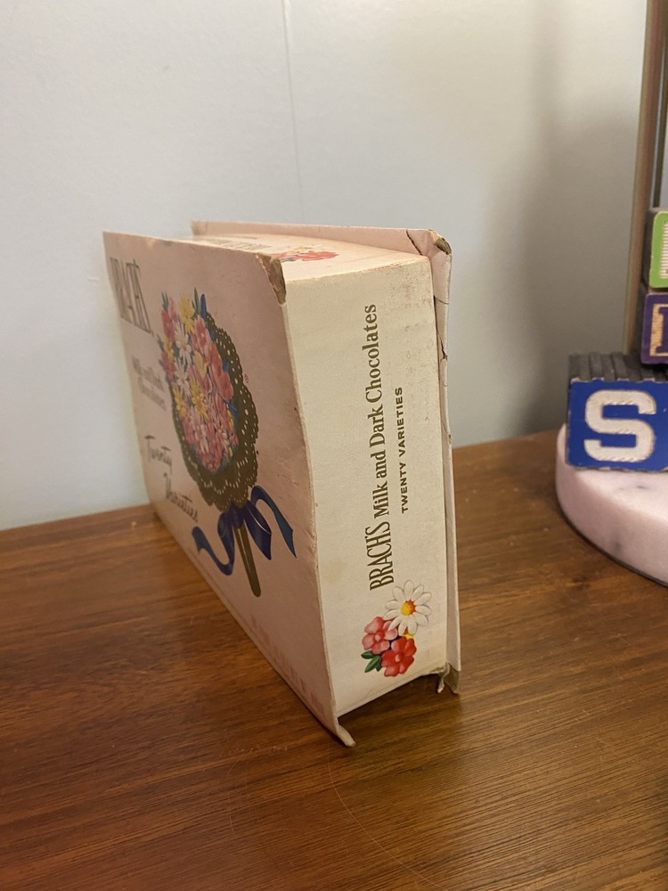 Vintage Brach’s Candy Box Easter Spring Flowers Empty