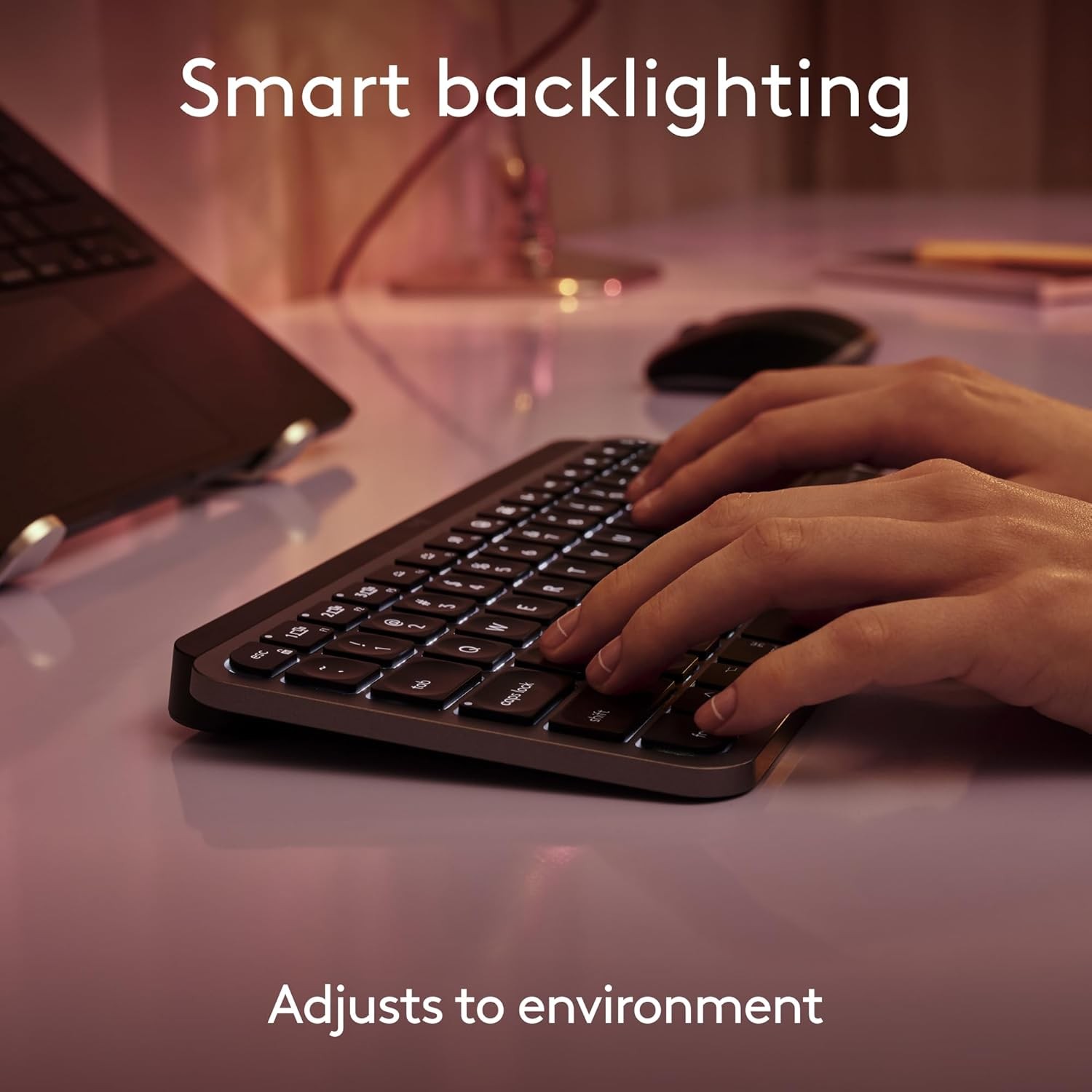 Logitech - MX Keys Mini TKL Bluetooth Scissor Mini MX Keys Switch Keyboard