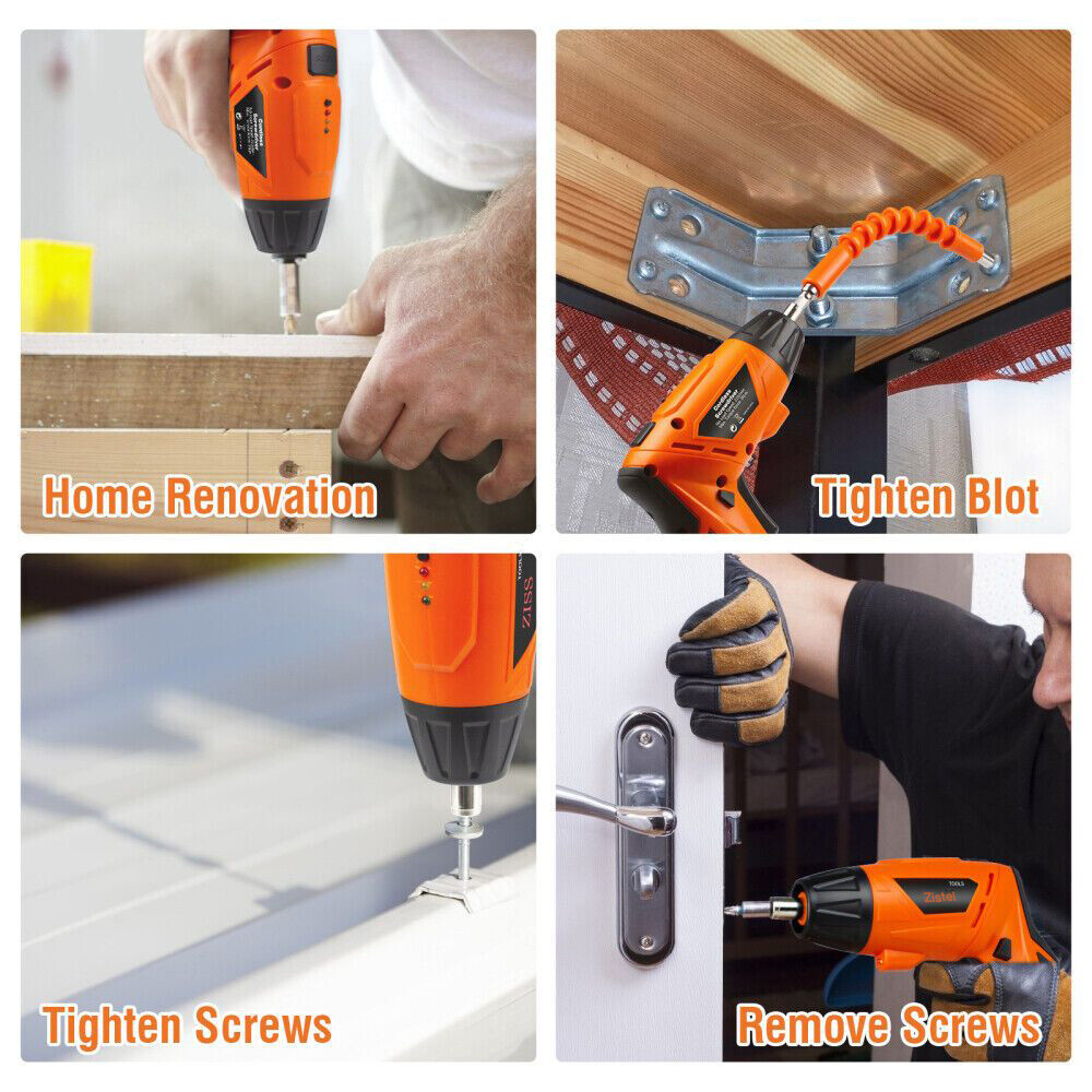 Electric Cordless Rechargeable Screwdriver Mini Power Screw Driver Tool Bits A++