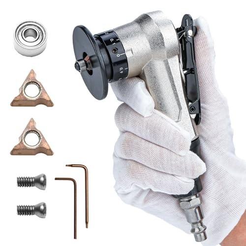 Mini Pneumatic Air Chamfer Tool - Deburring Machine for Metal Edges & Inner Hole