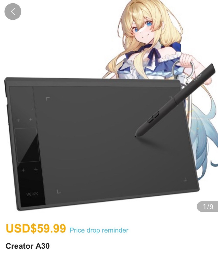 Official Creator A30 Pen Tablet! 𝜗˚̣̣̣℘ྀི , , ,