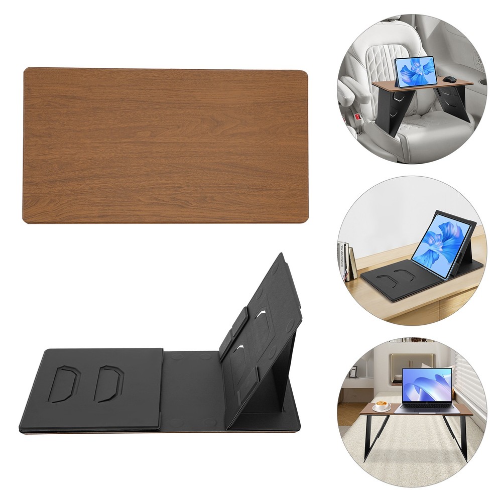 Folding Lap Desk with Angle Adjustable Portable Foldable Laptop Table Bed Desk