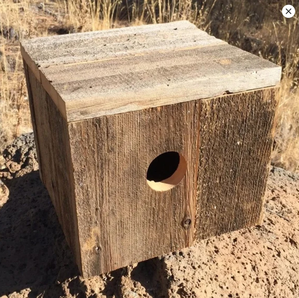 Handmade Rustic Barn Wood Birdhouse Nesting Box 8 x 8