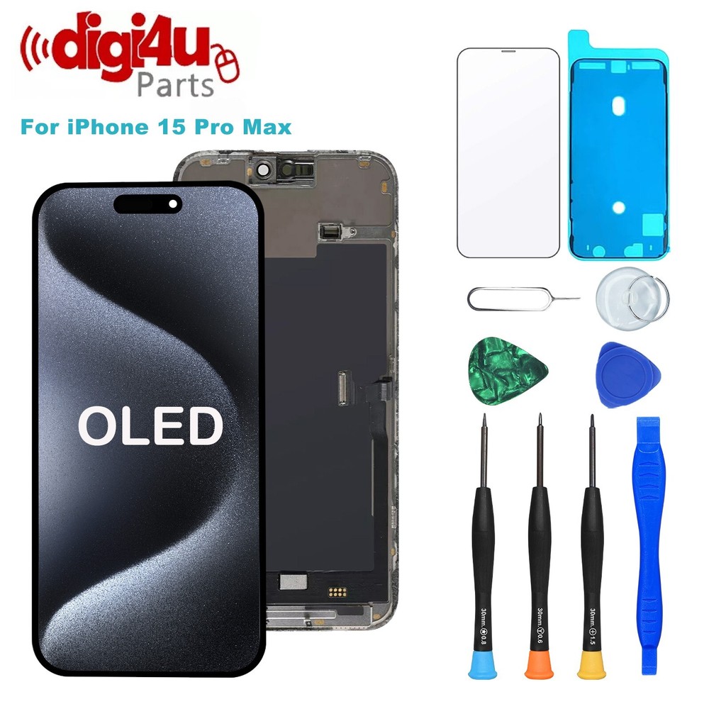 OLED For iPhone 15 Pro Max Screen Replacement Display Digitizer Repair Kit