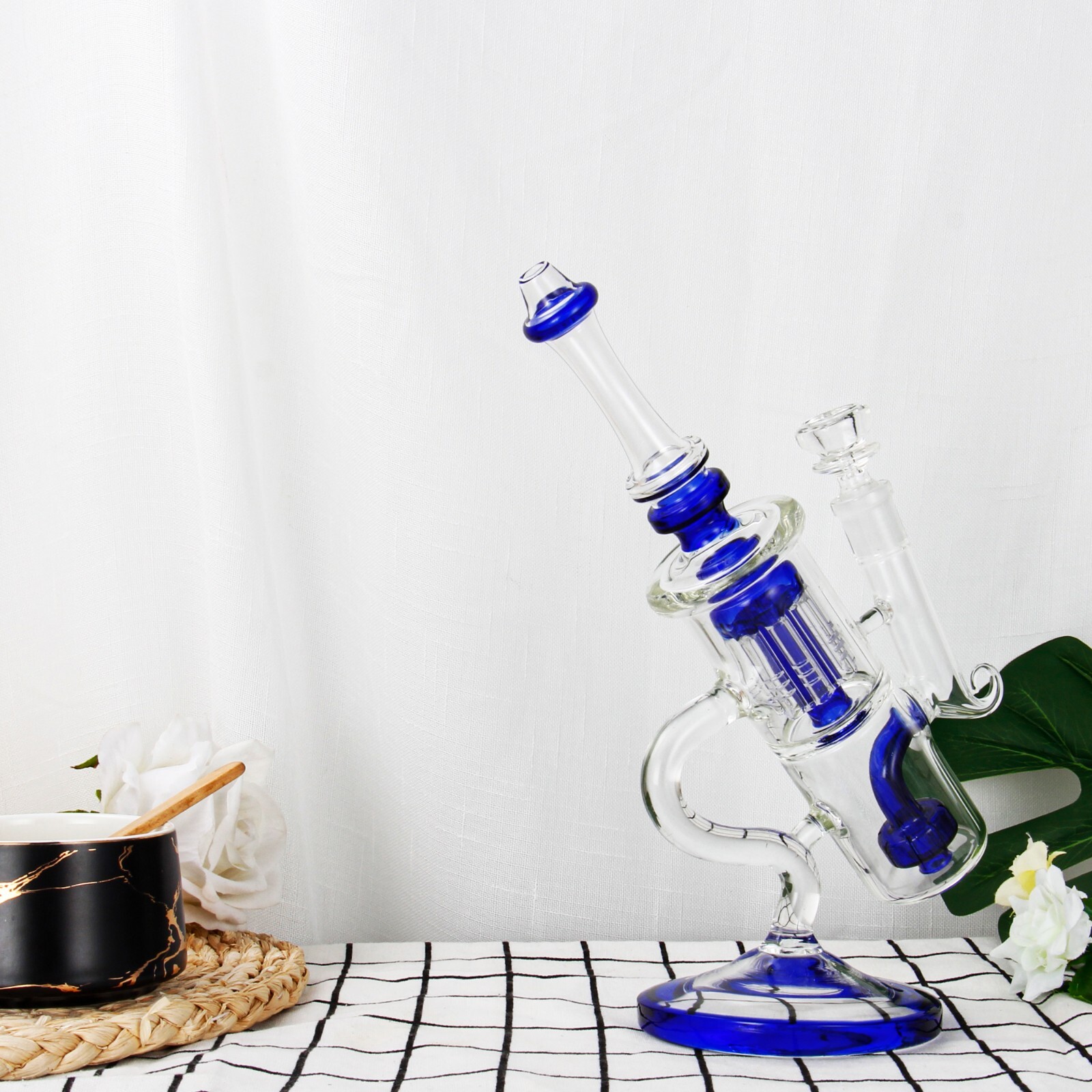 10'' Water Pipe Special Bong Perc Bong Smoking Hookah Heavy Glass Bongs