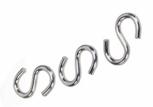 3 Pack S Hooks for Down Guy Wire Attachment