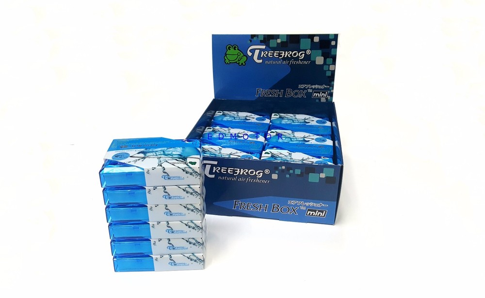 6 PACK TREEFROG FRESH BOX MINI FRESH SQUASH SCENT AIR FRESHENER NEW