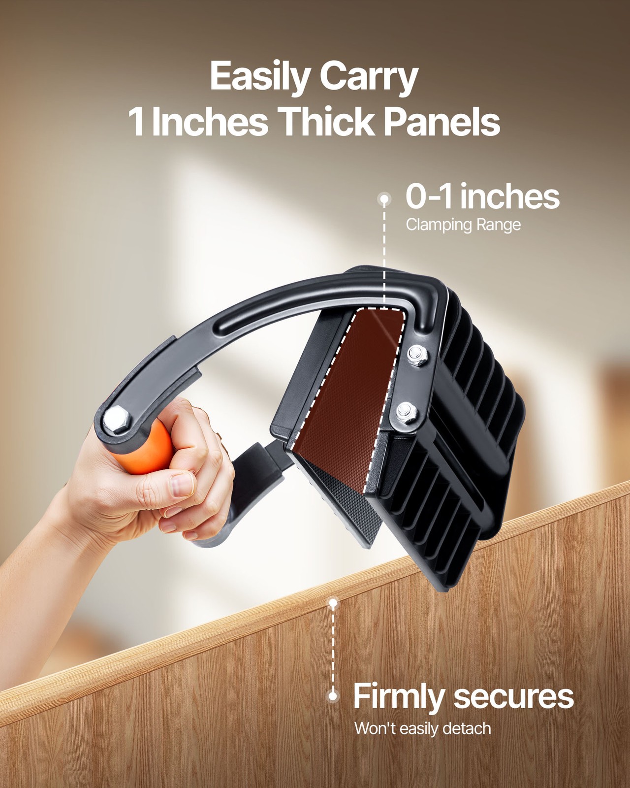 VEVOR 2 PCS Plywood Carrier 200 lbs Drywall Carrying Tool for 0-1 Inches Thick