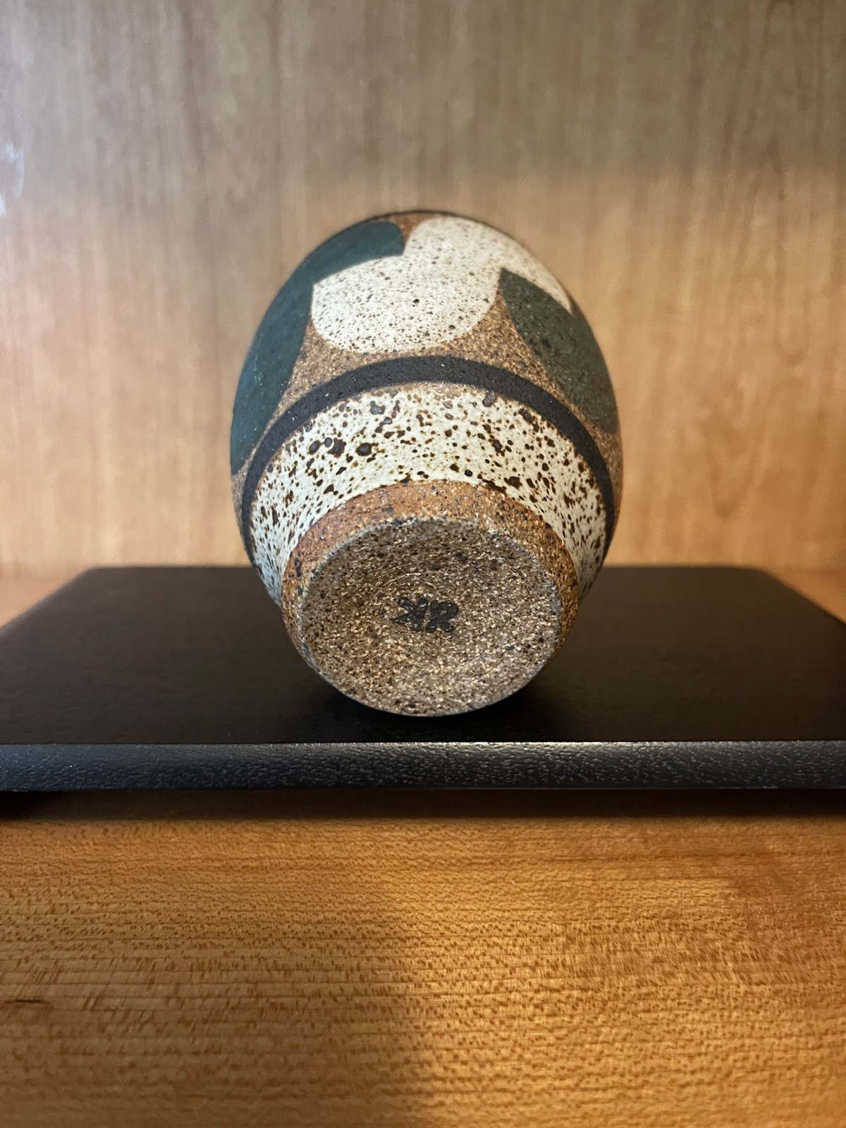 Kat & Roger Modernist Abstract Design Handmade Ceramic Cup