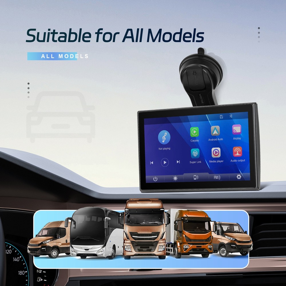 7-inch Full Touch Screen Apple CarPlay Horizontal Vertical Switching Camera B