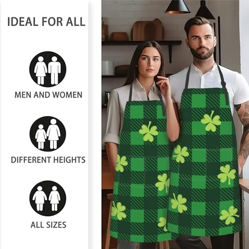 Apron, Adjustable Neck Strap, Stocking Stuffers Waterproof Cooking Apron,