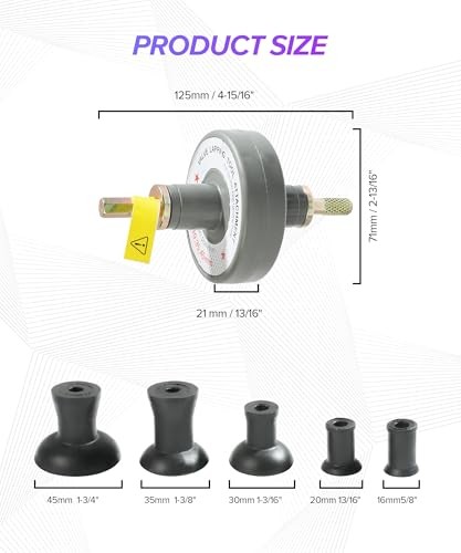 Valve Lapping Tool,Car Accessories Valve Lapping Kit with 5 Suction