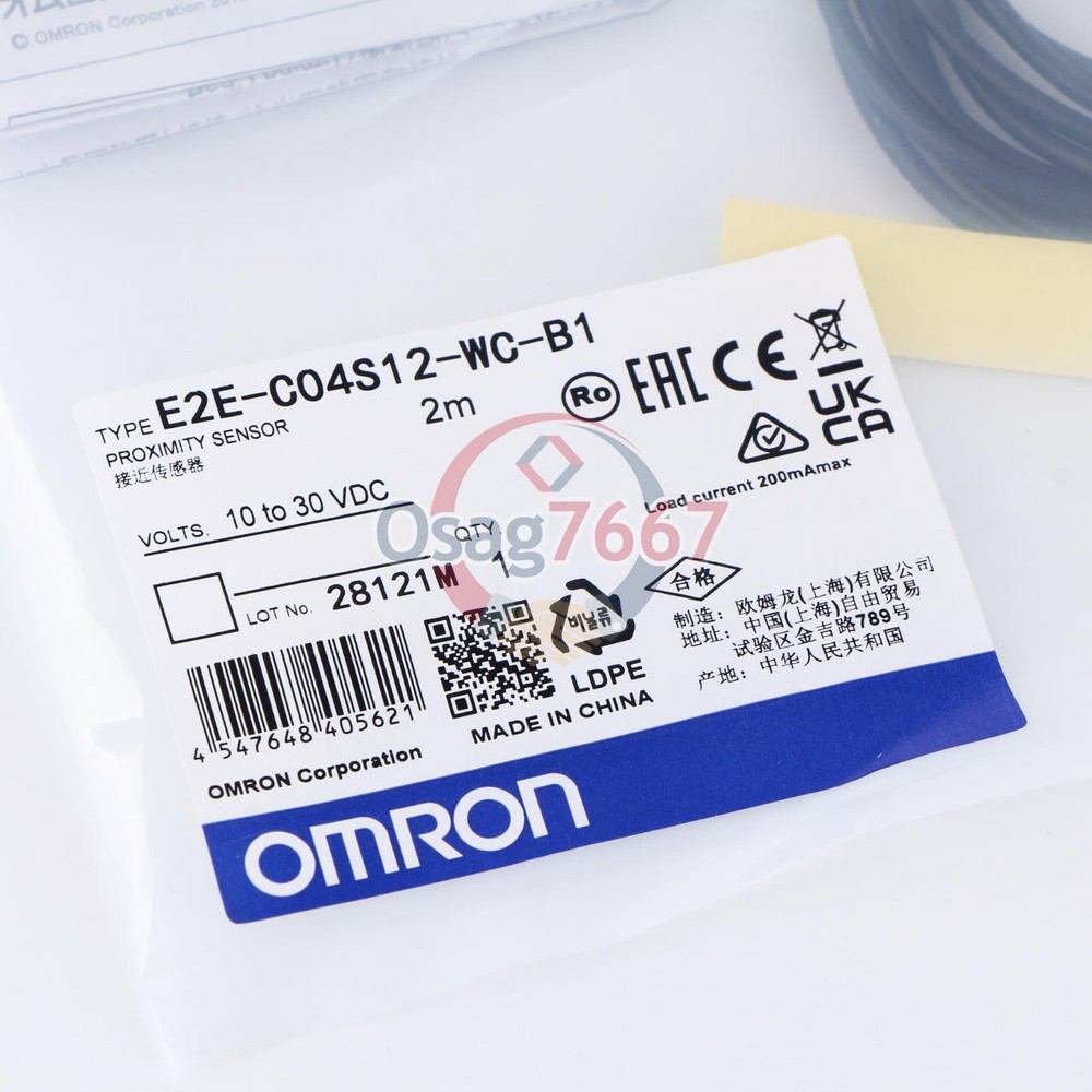 ONE OMRON Proximity Switch E2E-C04S12-WC-B1 10-30VDC