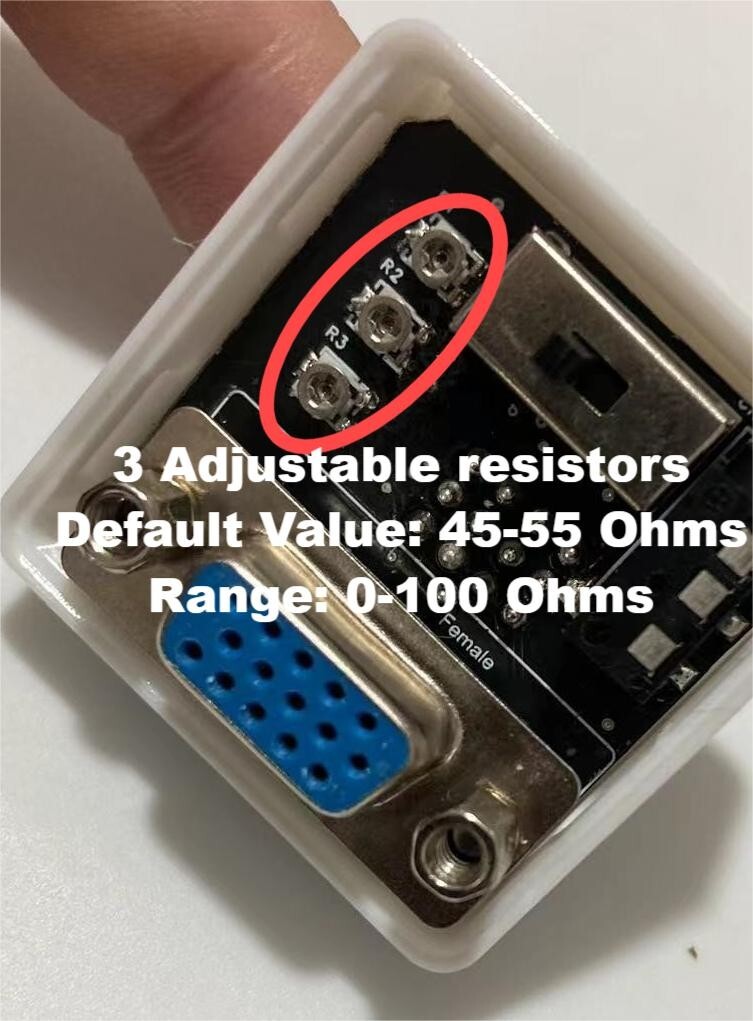 ATARI ST DIN13 TO VGA ADAPTOR LOW-MEDIUM/HIGH SWITCHABLE WITH AUDIO OUT