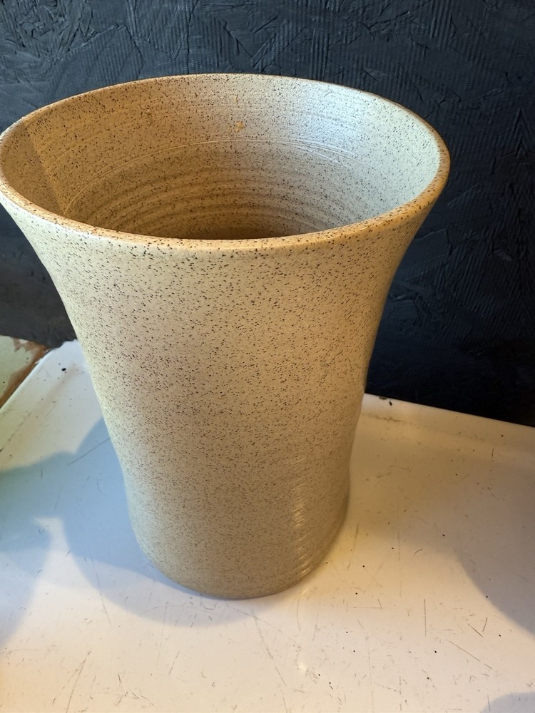Handmade Pottery Vase With Grape Design