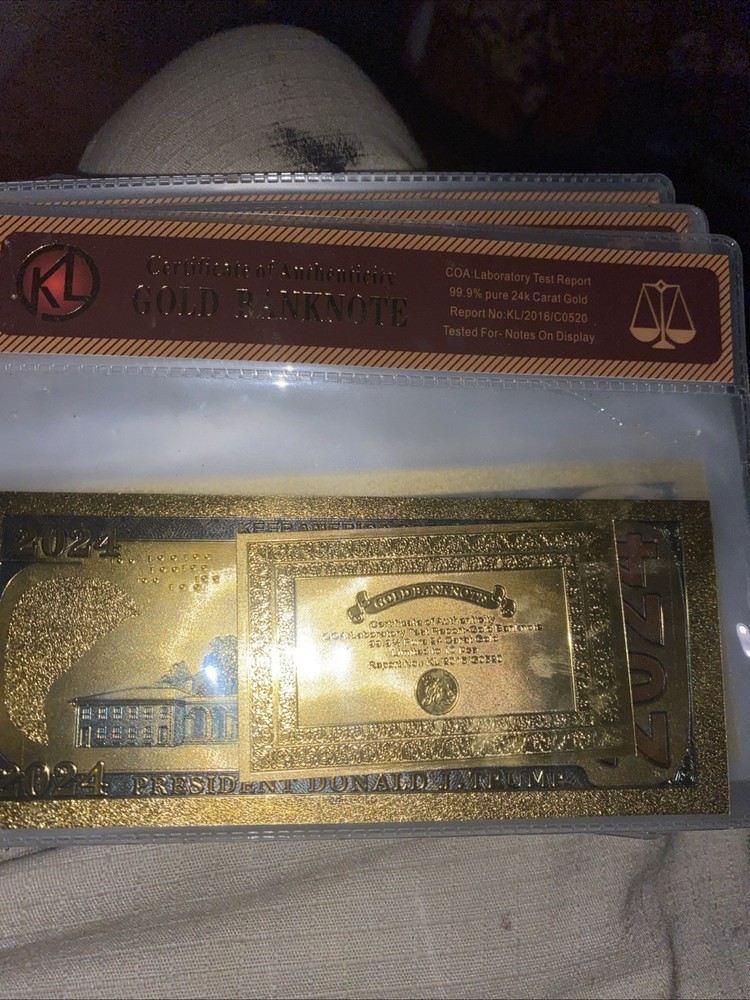 President Trump Gold Notes