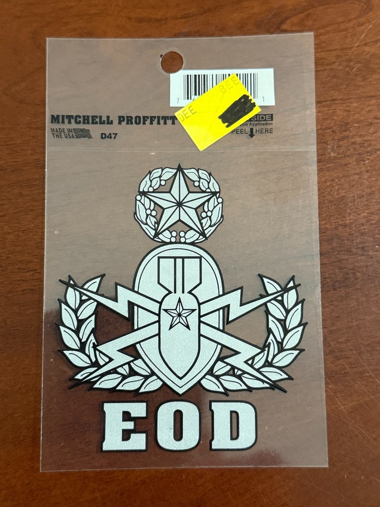 Window Sticker Decal US ARMY MASTER EOD EXPLOSIVE ORDNANCE DISPOSAL, 4" Mitchell