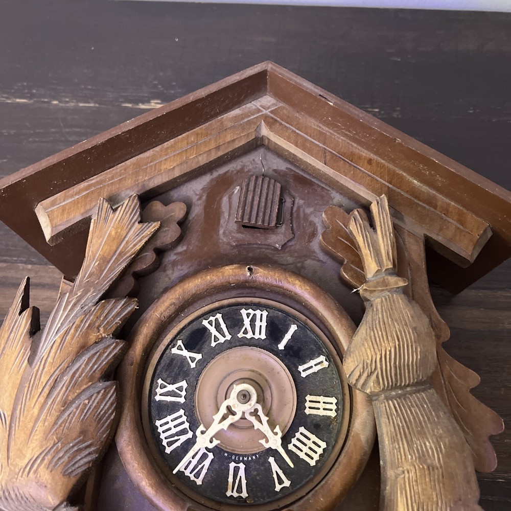 W Germany Wood Cuckoo Clock