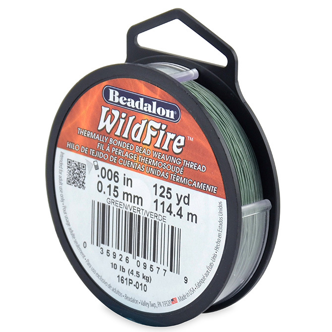 Beadalon Wildfire Beading Thread .006in+.008in 20YD&50YD & 125YD 8Colors& Cutter
