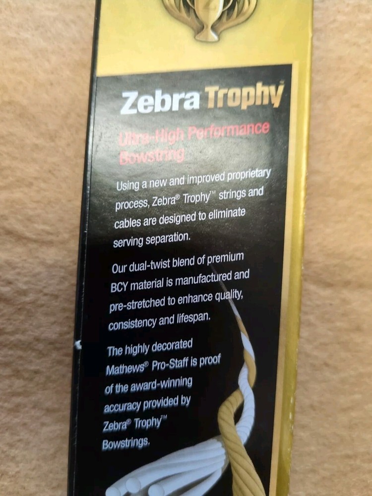 Zebra Trophy String/Cable/Yoke Set
