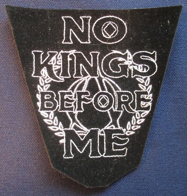 6 ASSORTED EDC MORALE PATCHES EMBROIDERED & 1 LASER CUT HOOK & LOOP