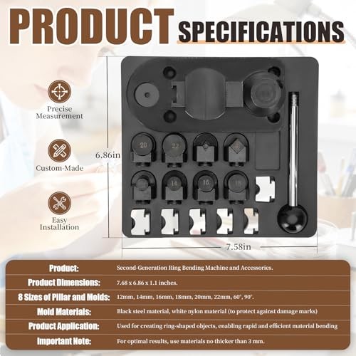 Ring Bender Kit for Spoons, Ring Bender Tool, Spoon Rings Bending Machine