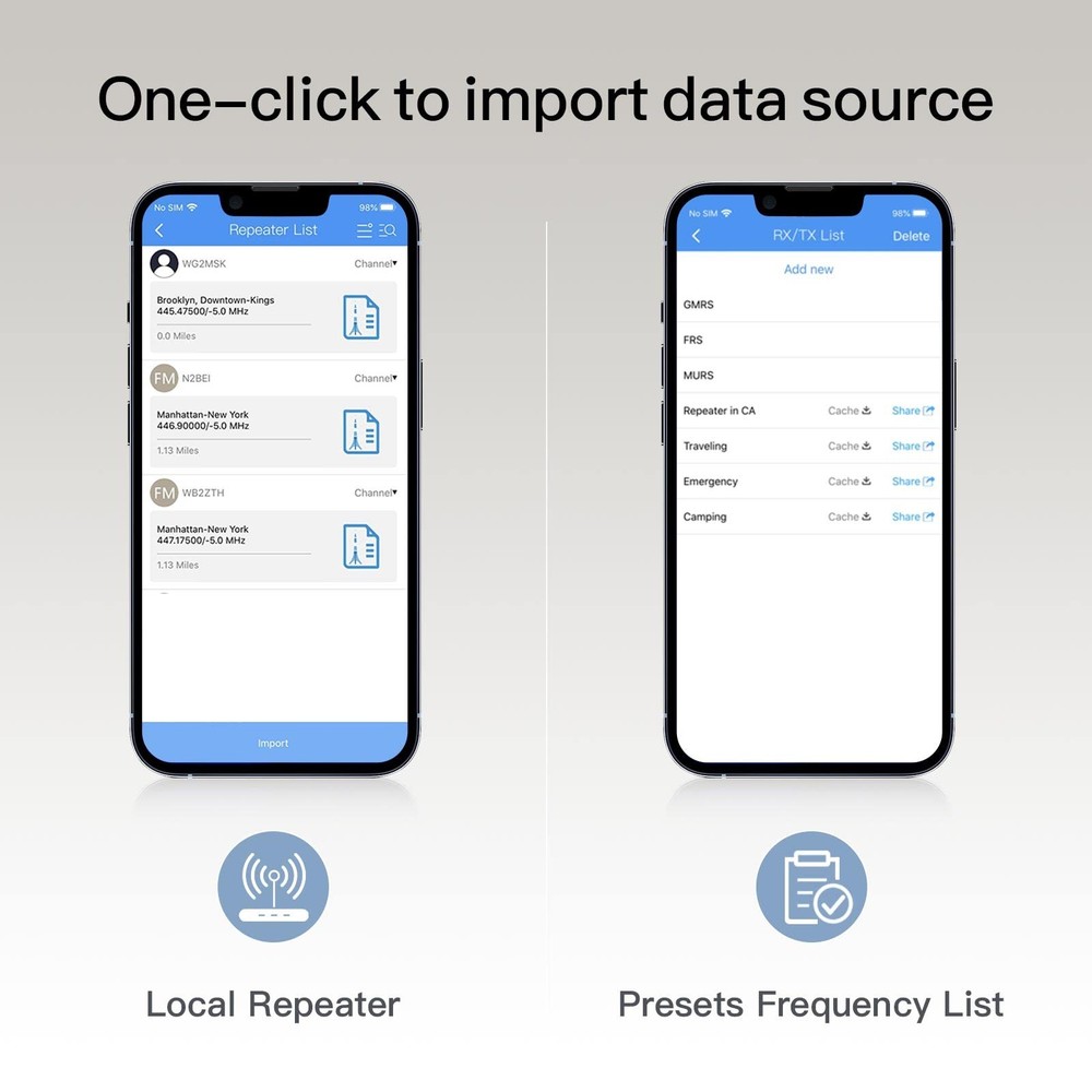 TIDRADIO Ham Radio Wireless Programmer Adapter APP and PC Program for Black