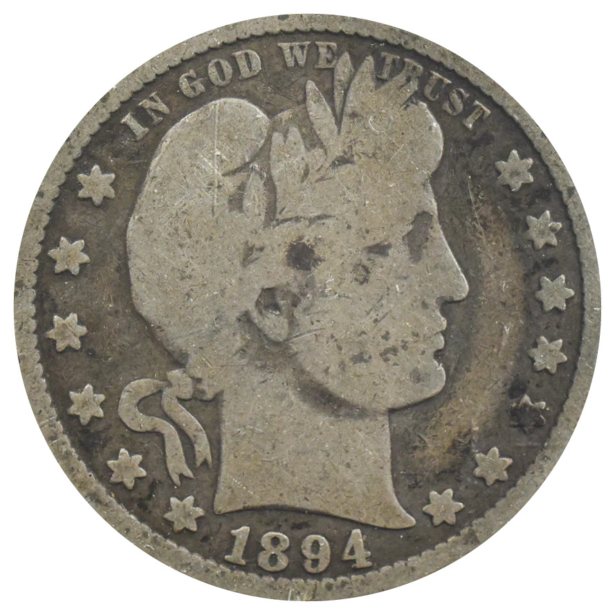 1894-O Barber Quarter (VG)