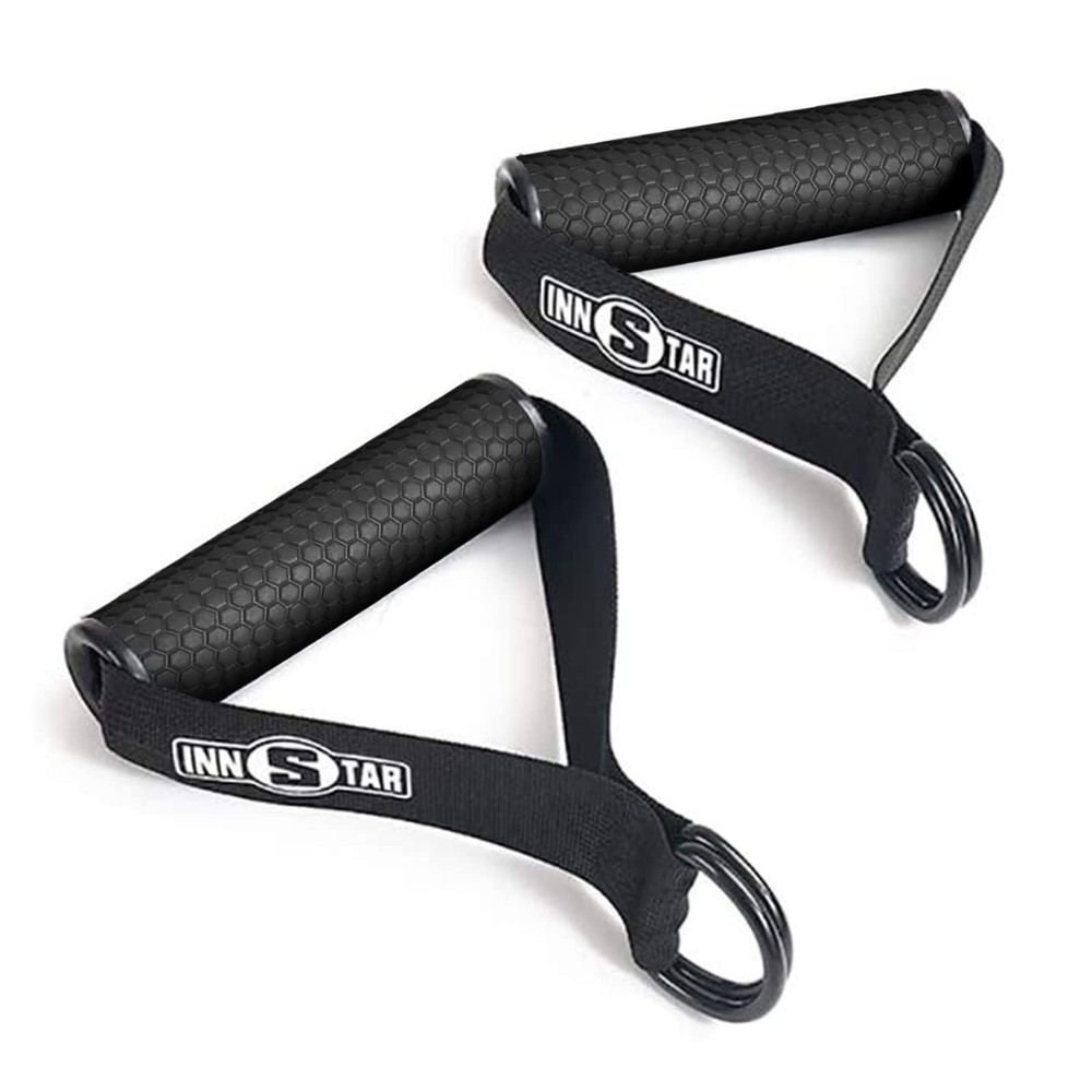 Cable Handles Gym Equipment, Heavy Exercise Handles with Solid ABS Core Grips...