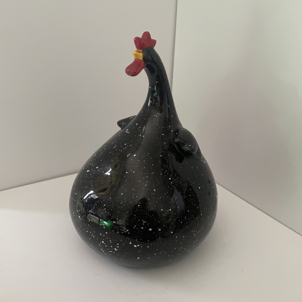 Black Speckled Hen/Rooster 8”