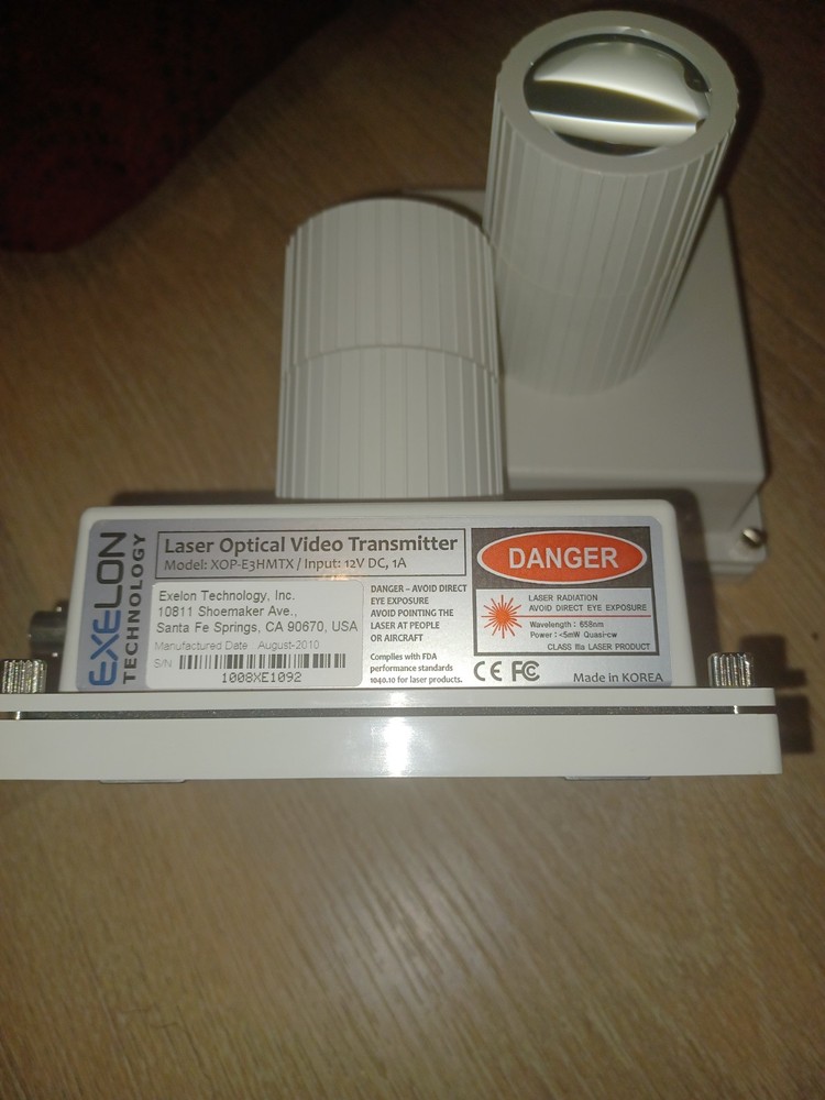 Laser Optical Video Transmitter and Receiver