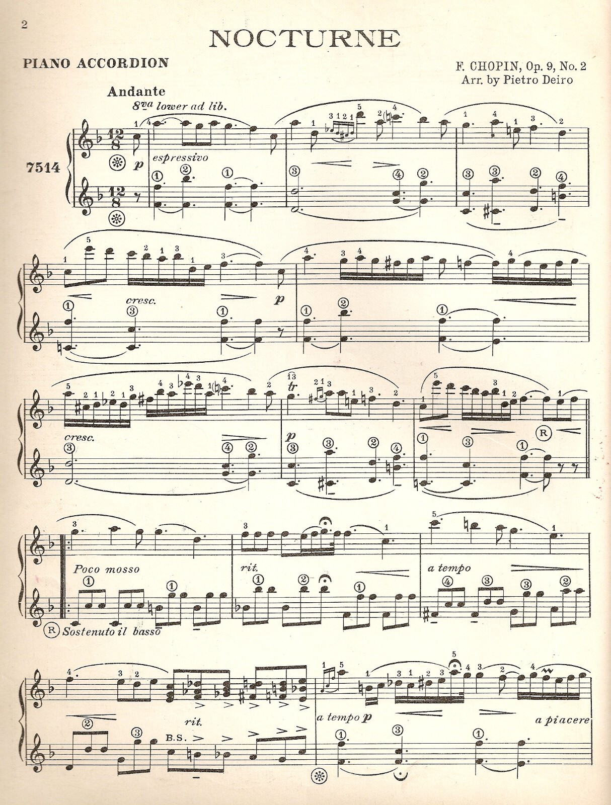 PIETRO DEIRO MASSIVE ACCORDION SHEET MUSIC COLLECTION - 446 SELECTIONS on DVD