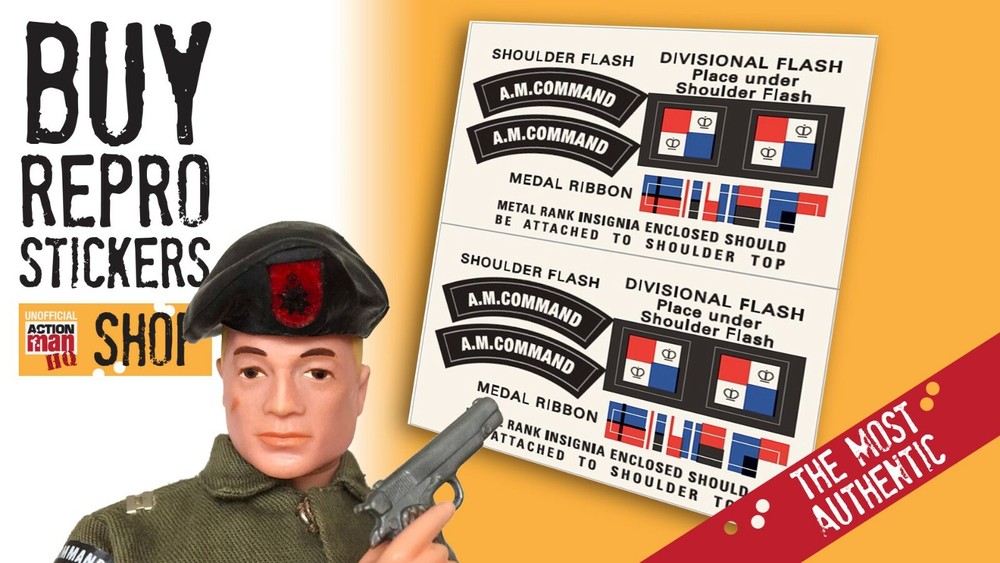 Action Man Talking Commander Paper Stickers
