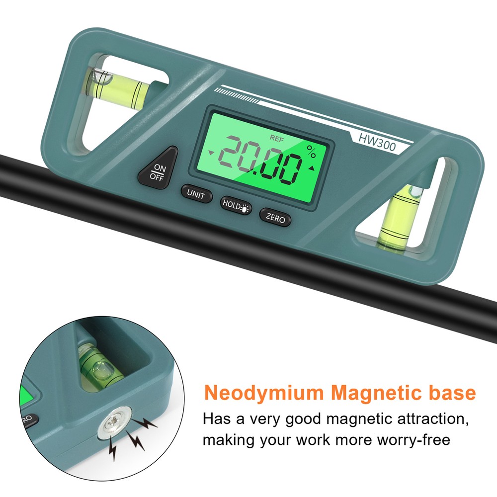 Angle Gauge Finder Level Tool Digital with Magnetic Base Wood Working Protractor