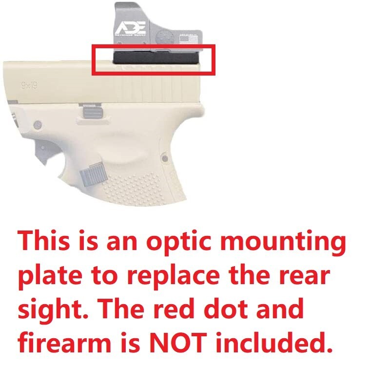 Optic Mount Plate For Ruger Security 380-For Vortex Defender CCW Red Dot