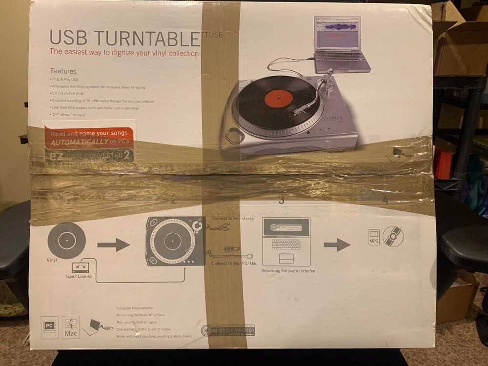 ION TTUSB USB Enabled Belt Drive Turntable