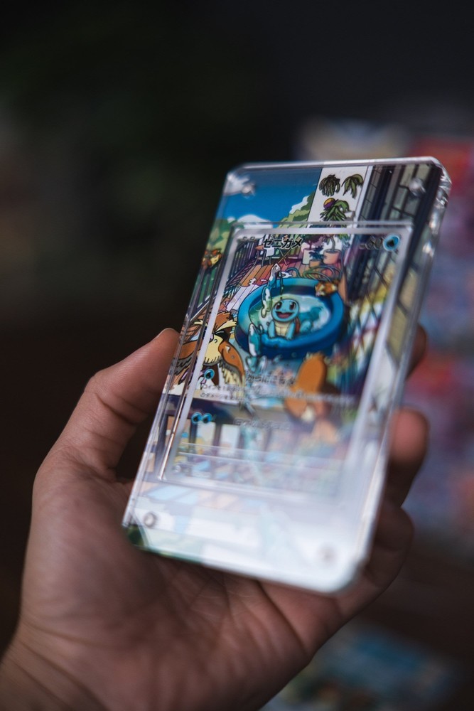 Squirtle AR | Extended Art Display Case for Pokemon Card