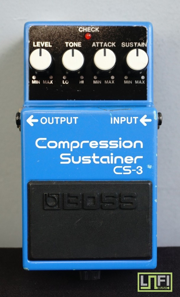 Boss CS-3 90's Blue Compression Sustainer Guitar Effects Pedal - MIT