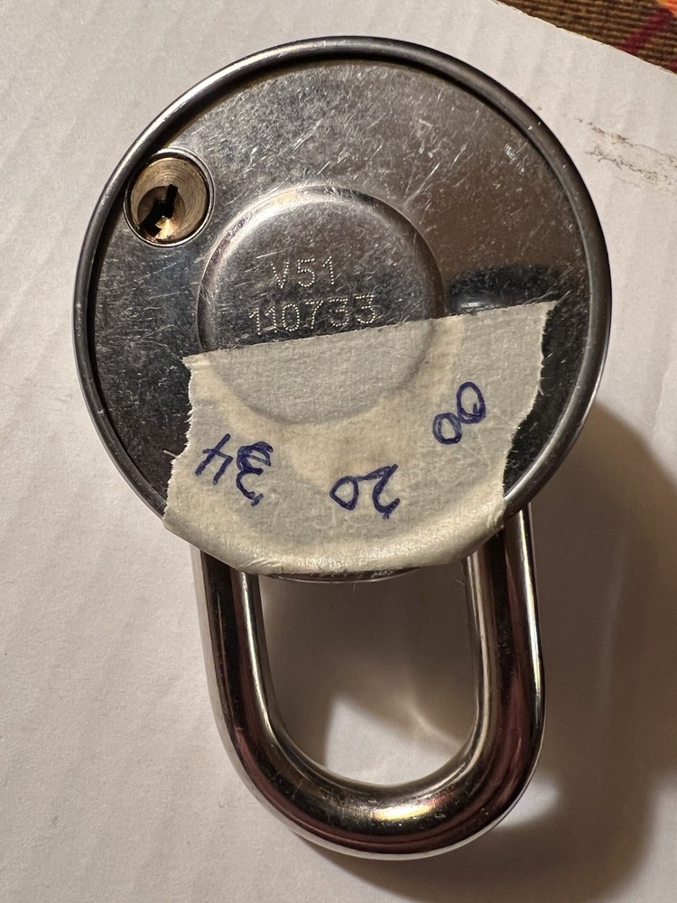 MASTER LOCK 3 Digit V51 & V60 Combination Padlocks PLEASE READ Description Fully