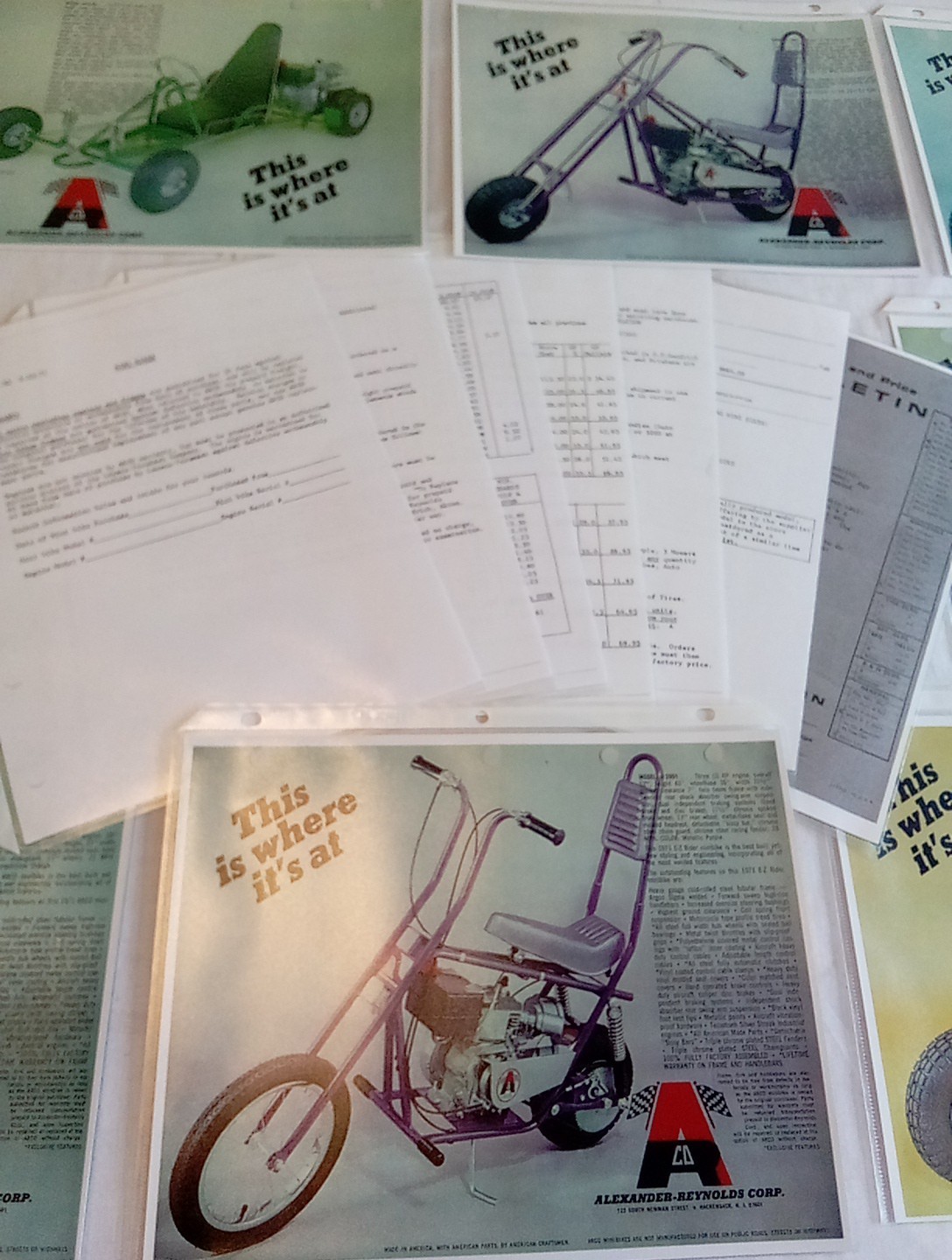 Vintage Alexander Reynolds Corp ARCO Mini Bike 16 Page Sales Brochure Reprint