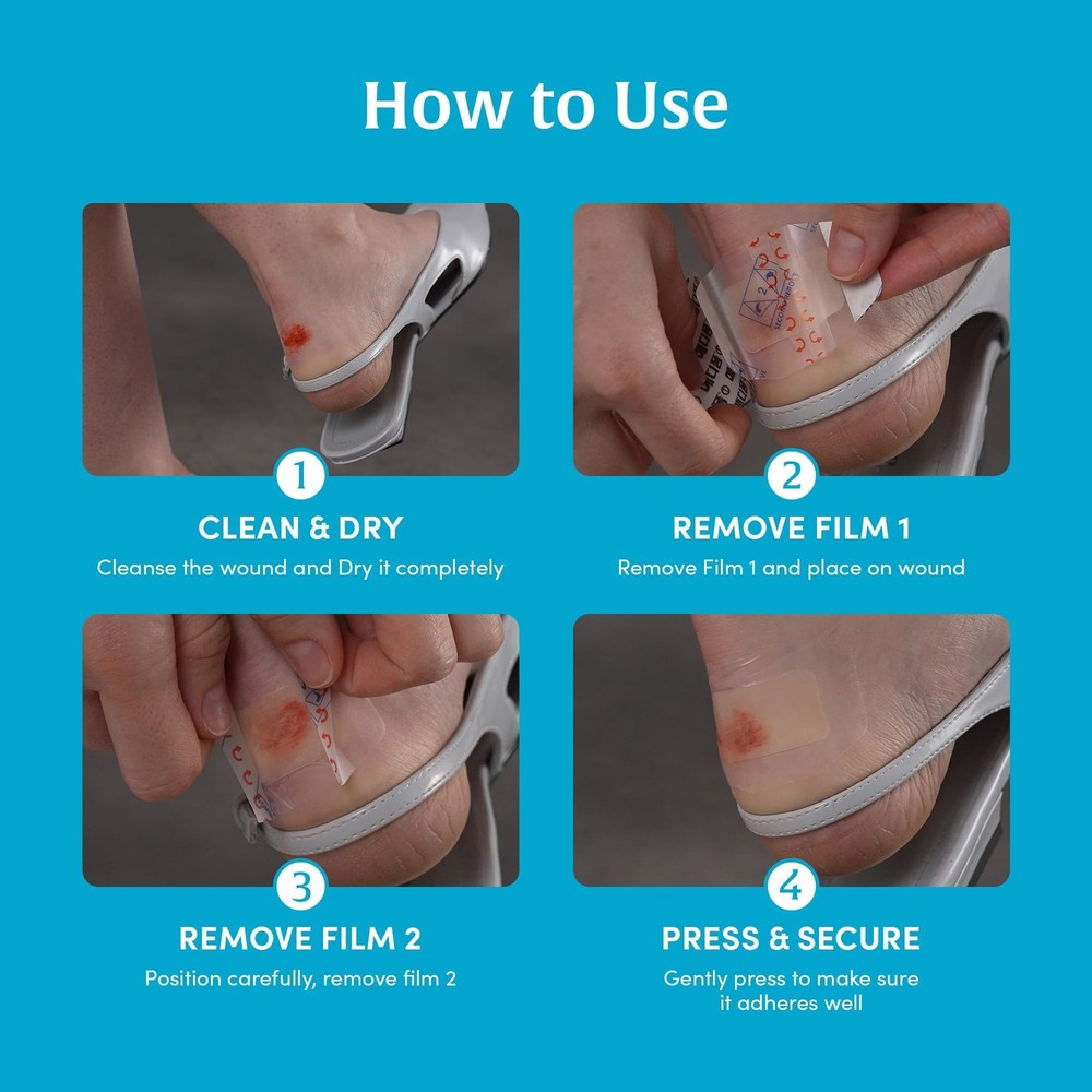 H Band Large - Bordered Hydrocolloid Dressing, Self Adhesive Wound Dressing, ...