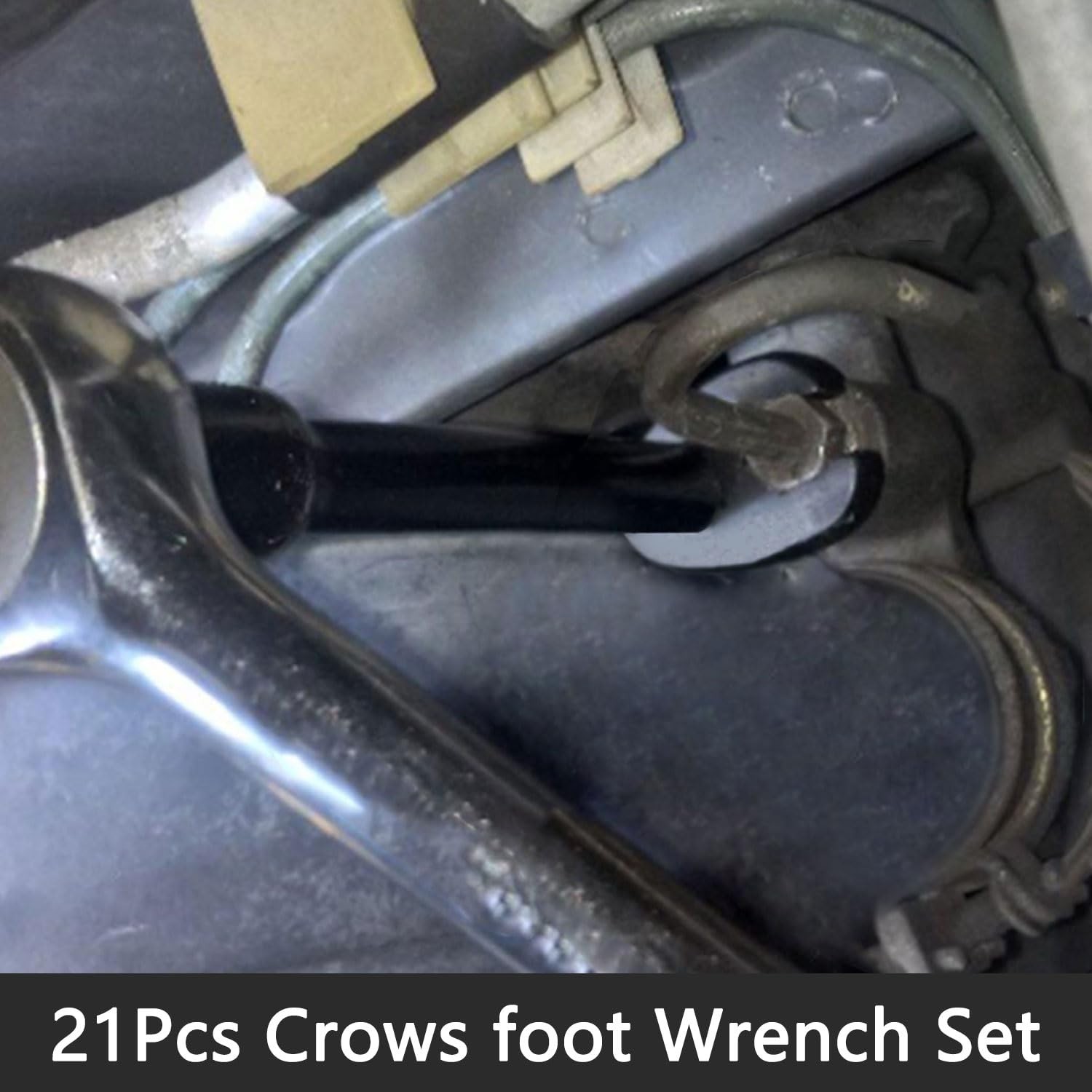 Crows Foot Wrench Set 1/2" And 3/8Â Drive Flare Nut Crowfoot Wrench Set Metr...