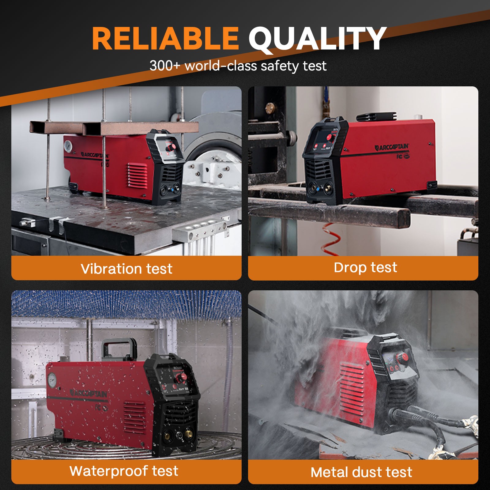 2026 ARCCAPTAIN Plasma Cutter Large LED Display 50Amps Cutter Machine 110/220v