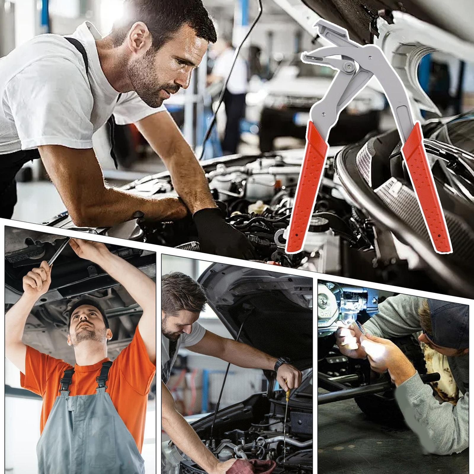 Panel Clip Removal Pliers Anti-Slip Grip Automotive Repair Clip Removal Tool