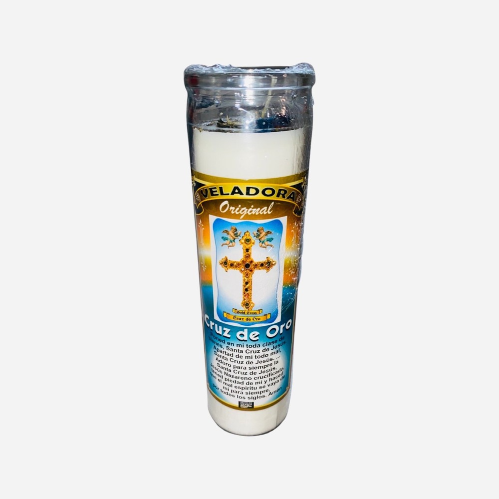 2X Set CRUZ DE ORO Veladora