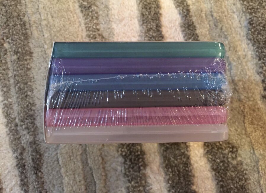 Comp USA 3.5" Hard Disk 6 Pack Holders Case Plastic Cases NEW Protective Colors