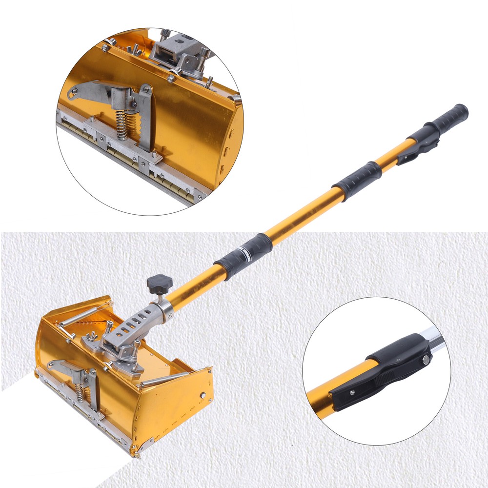 Professional Drywall Flat Finishing Box Tool w/ 40-64 Inch Adjustable Handle