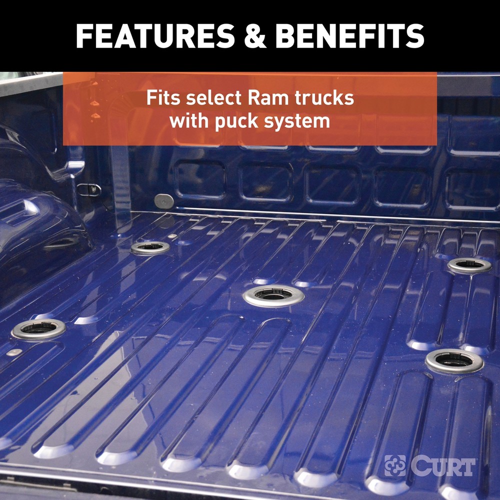Curt E16 5th Wheel Hitch, Select Ram 2500, 3500, 8' Bed Puck System