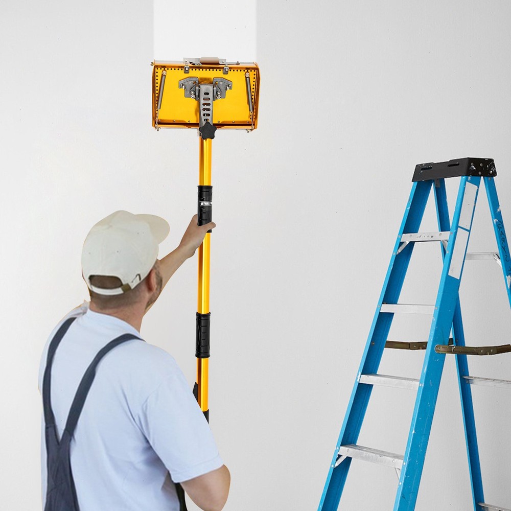 Professional Drywall Flat Finishing Box Tool w/ 40-64 Inch Adjustable Handle