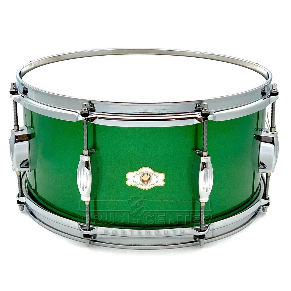 George Way Tuxedo Studio Snare Drum 14x7 Elbaite Green